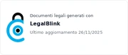 Documenti legali generati con LegalBlink. Ultimo aggiornamento 26/11/2025
